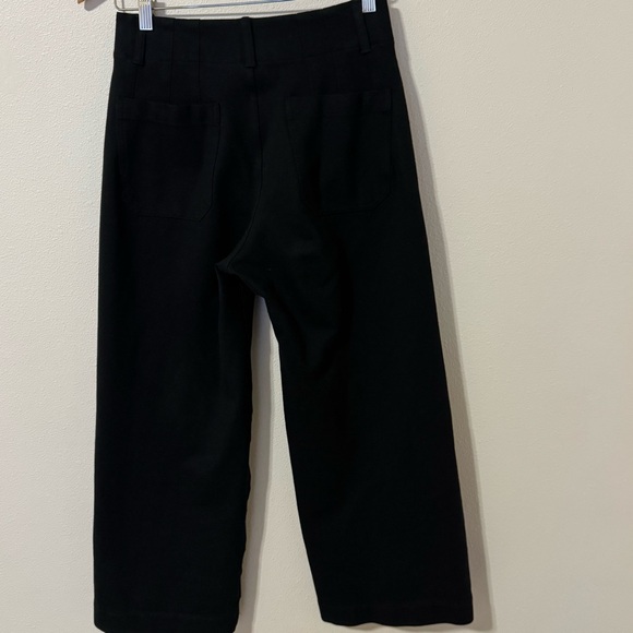 Anthropologie Maeve The Colette Corduroy Crop Wide-Leg Pants Forest Green-26 - Picture 3 of 11